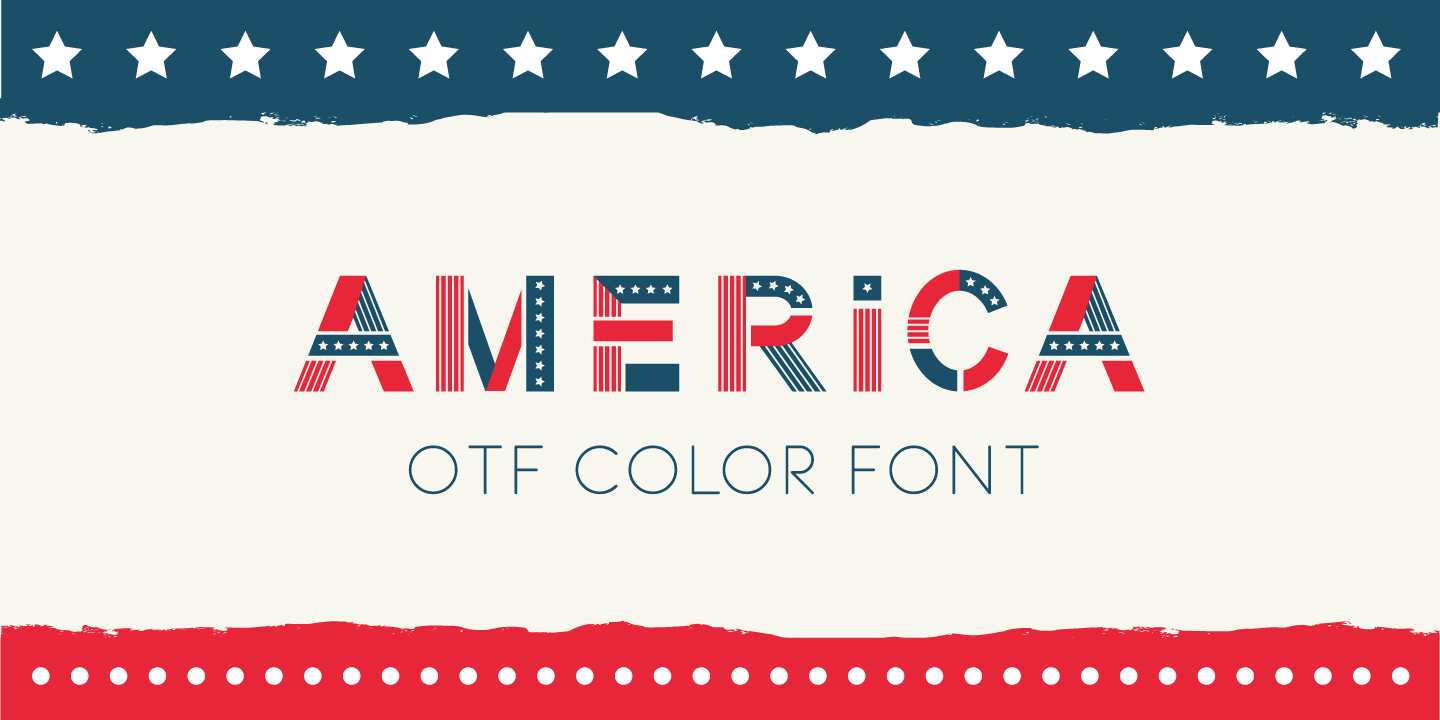 America Font preview